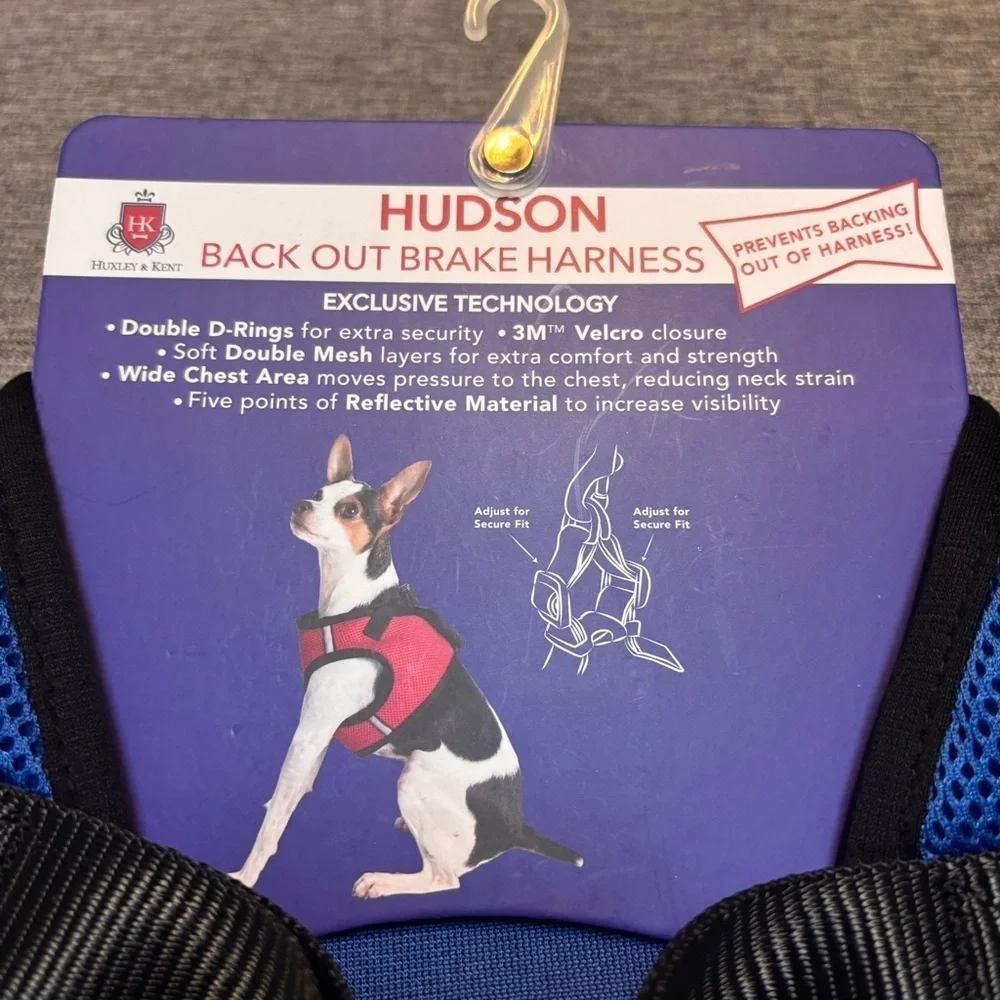 Blue (Extra-Large, 35-50lbs) | Easy Control Step-in Mesh Vest Harness for Dogs